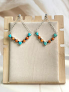 Boho Chain Heart Dangle Earrings-Earrings-Krush Kandy, Women's Online Fashion Boutique Located in Phoenix, Arizona (Scottsdale Area)