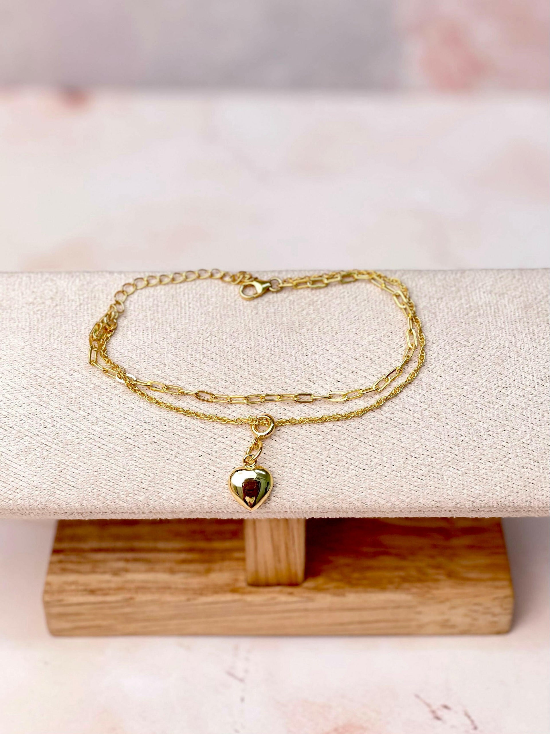 Krush Exclusive Gold Two Chain Bracelet-Bracelets-Krush Kandy, Women's Online Fashion Boutique Located in Phoenix, Arizona (Scottsdale Area)