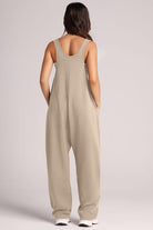 Wide Strap Jumpsuit with Pockets-Jumpsuits & Rompers-Krush Kandy, Women's Online Fashion Boutique Located in Phoenix, Arizona (Scottsdale Area)