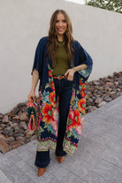 Boho Luxe Styling with the Giant Floral Kimono Duster-Kimonos-Krush Kandy, Women's Online Fashion Boutique Located in Phoenix, Arizona (Scottsdale Area)