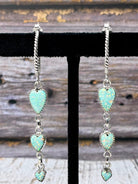 Heart Trail Stone Earrings-Earrings-Krush Kandy, Women's Online Fashion Boutique Located in Phoenix, Arizona (Scottsdale Area)