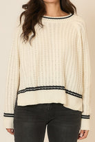 Soft Cable Knit Oversize Sweater-Sweaters-Krush Kandy, Women's Online Fashion Boutique Located in Phoenix, Arizona (Scottsdale Area)