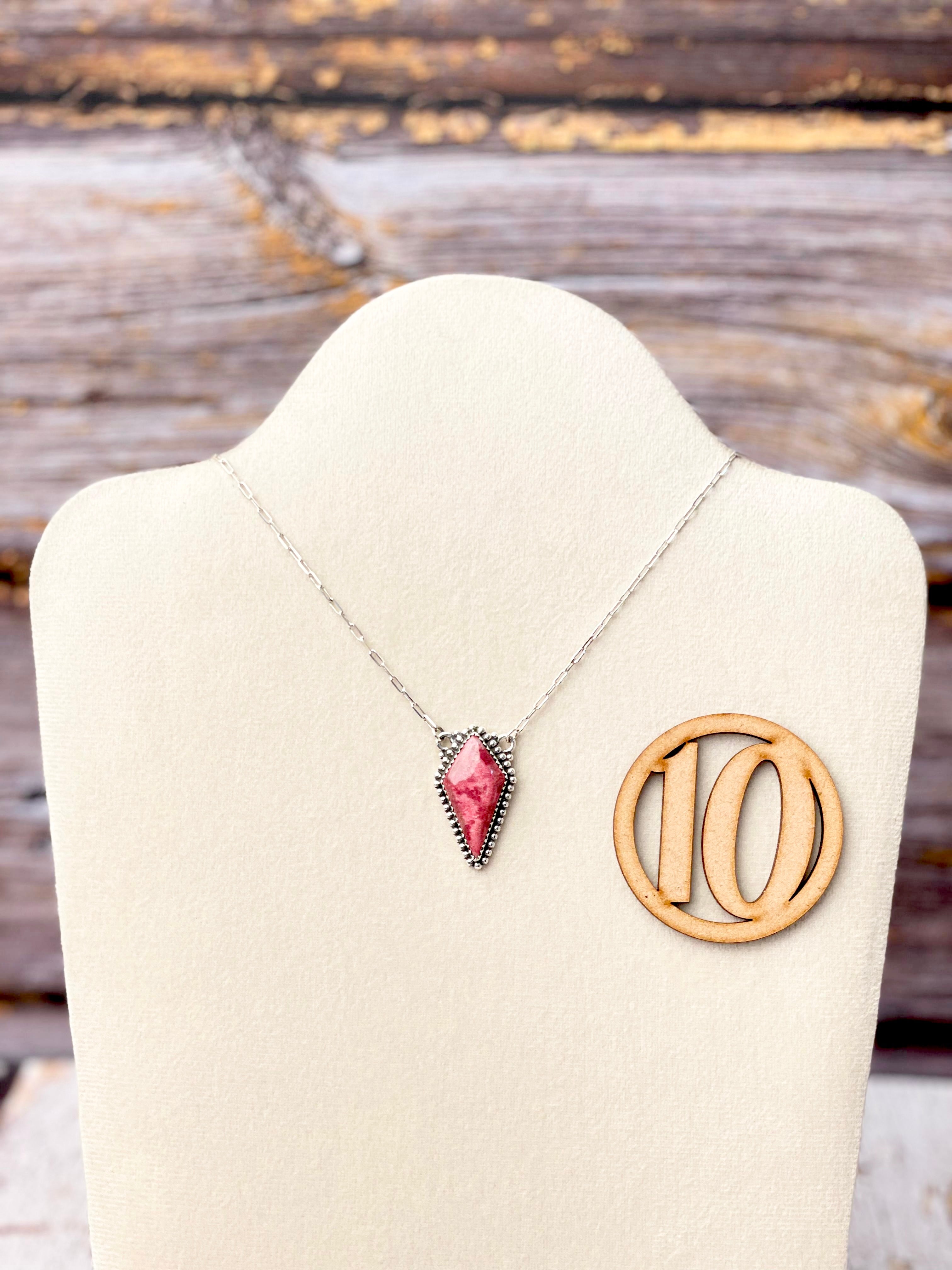 Thulite Slab Necklaces-Necklaces-Krush Kandy, Women's Online Fashion Boutique Located in Phoenix, Arizona (Scottsdale Area)