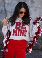Be Mine Valentine Sweatshirt-Graphic Tees-Krush Kandy, Women's Online Fashion Boutique Located in Phoenix, Arizona (Scottsdale Area)