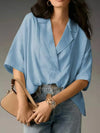 Collared Neck Half Sleeve Blouse-Krush Kandy, Women's Online Fashion Boutique Located in Phoenix, Arizona (Scottsdale Area)