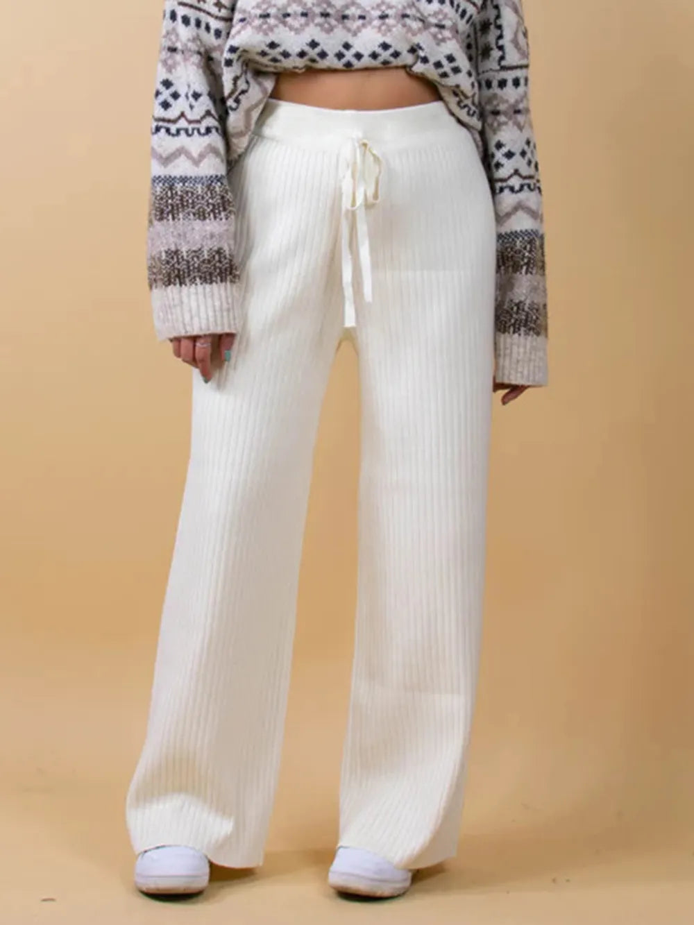 Ribbed Wide Leg Sweater Pants-pants-Krush Kandy, Women's Online Fashion Boutique Located in Phoenix, Arizona (Scottsdale Area)