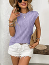 Eyelet Round Neck Cap Sleeve Top-Krush Kandy, Women's Online Fashion Boutique Located in Phoenix, Arizona (Scottsdale Area)