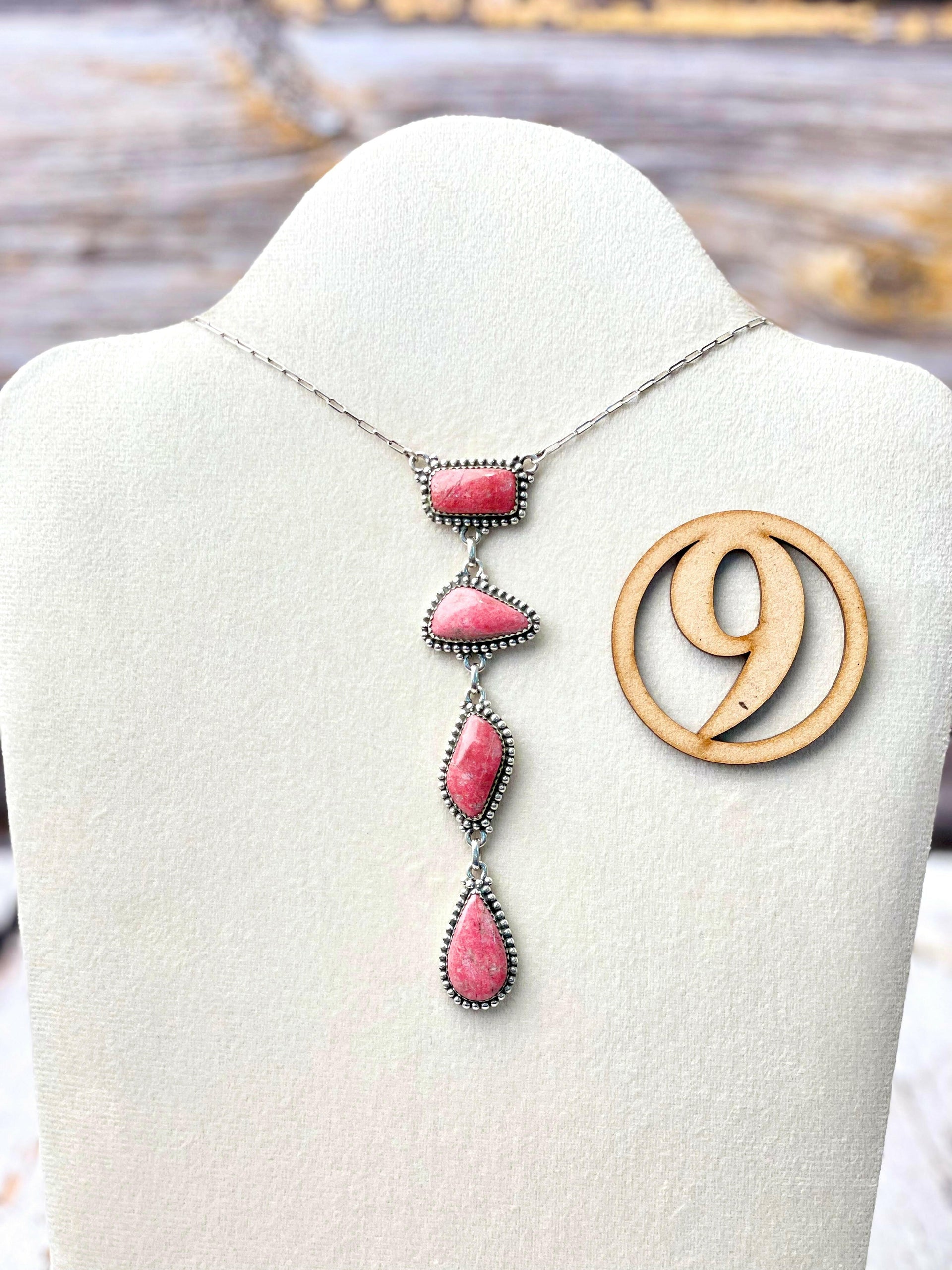 Thulite Drop Necklace-Necklaces-Krush Kandy, Women's Online Fashion Boutique Located in Phoenix, Arizona (Scottsdale Area)