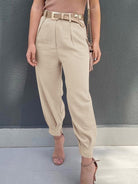 High Waist Cropped Pants-Krush Kandy, Women's Online Fashion Boutique Located in Phoenix, Arizona (Scottsdale Area)