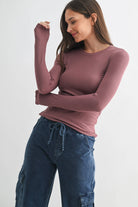 Four Way Stretch Versatile Pullover Top-Long Sleeve Tops-Krush Kandy, Women's Online Fashion Boutique Located in Phoenix, Arizona (Scottsdale Area)