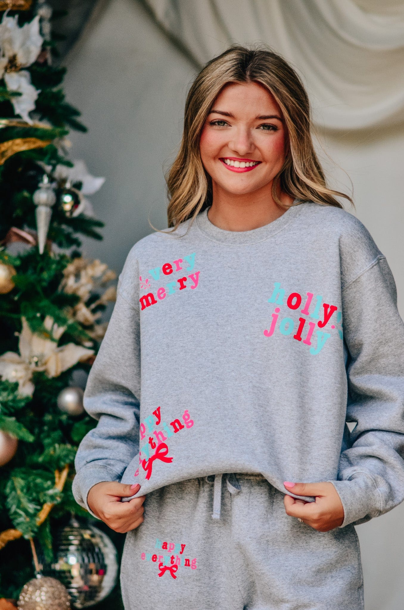 Holly Merry Everything Sweatshirt-Krush Kandy, Women's Online Fashion Boutique Located in Phoenix, Arizona (Scottsdale Area)