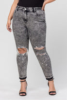 VERVET | So Sassy Distressed Acid Wash Jeans | PLUS/REG-Jeans-Krush Kandy, Women's Online Fashion Boutique Located in Phoenix, Arizona (Scottsdale Area)