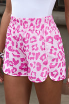Leopard Elastic Waist Shorts-Shorts-Krush Kandy, Women's Online Fashion Boutique Located in Phoenix, Arizona (Scottsdale Area)