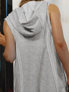 Half Zipped Hooded Sleeveless Romper-Krush Kandy, Women's Online Fashion Boutique Located in Phoenix, Arizona (Scottsdale Area)