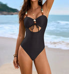 Cutout Sweetheart Neck One-Piece Swimwear and Cover-Up Swim Set-Swimwear-Krush Kandy, Women's Online Fashion Boutique Located in Phoenix, Arizona (Scottsdale Area)