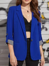 Lapel Collar Roll-Tab Sleeve Blazer-Krush Kandy, Women's Online Fashion Boutique Located in Phoenix, Arizona (Scottsdale Area)