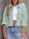 Button Up Long Sleeve Jacket-Jackets-Krush Kandy, Women's Online Fashion Boutique Located in Phoenix, Arizona (Scottsdale Area)