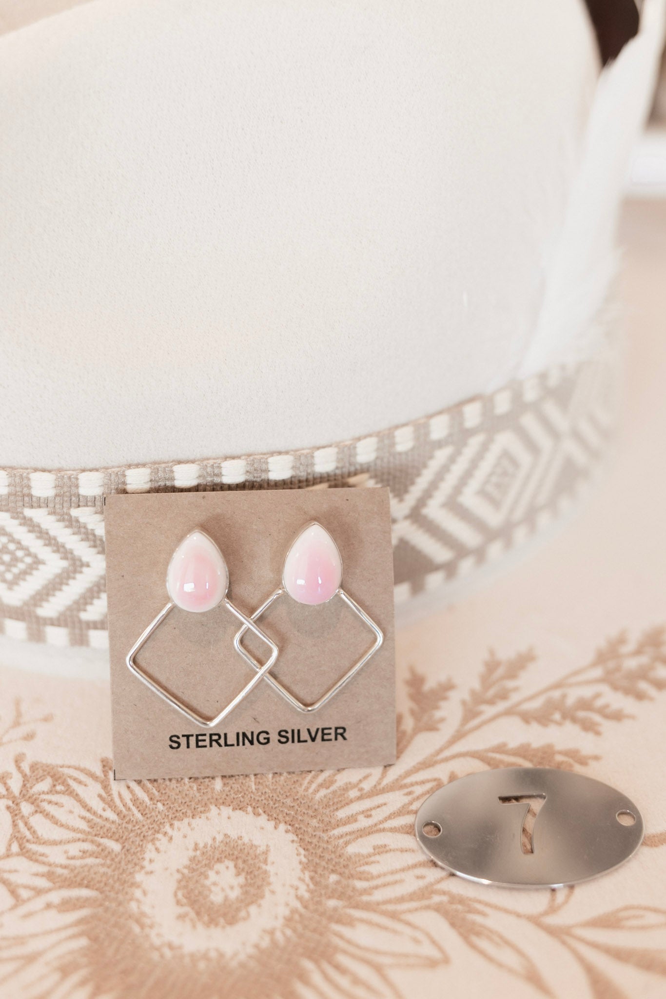 Stand Out Geometric Stone Earrings-Earrings-Krush Kandy, Women's Online Fashion Boutique Located in Phoenix, Arizona (Scottsdale Area)