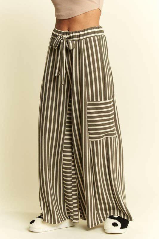 Stripe Wide Leg Pants-PANTS-Krush Kandy, Women's Online Fashion Boutique Located in Phoenix, Arizona (Scottsdale Area)
