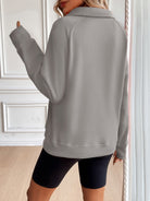 Ivy Lane Half Zip Raglan Sleeve Sweatshirt-Krush Kandy, Women's Online Fashion Boutique Located in Phoenix, Arizona (Scottsdale Area)