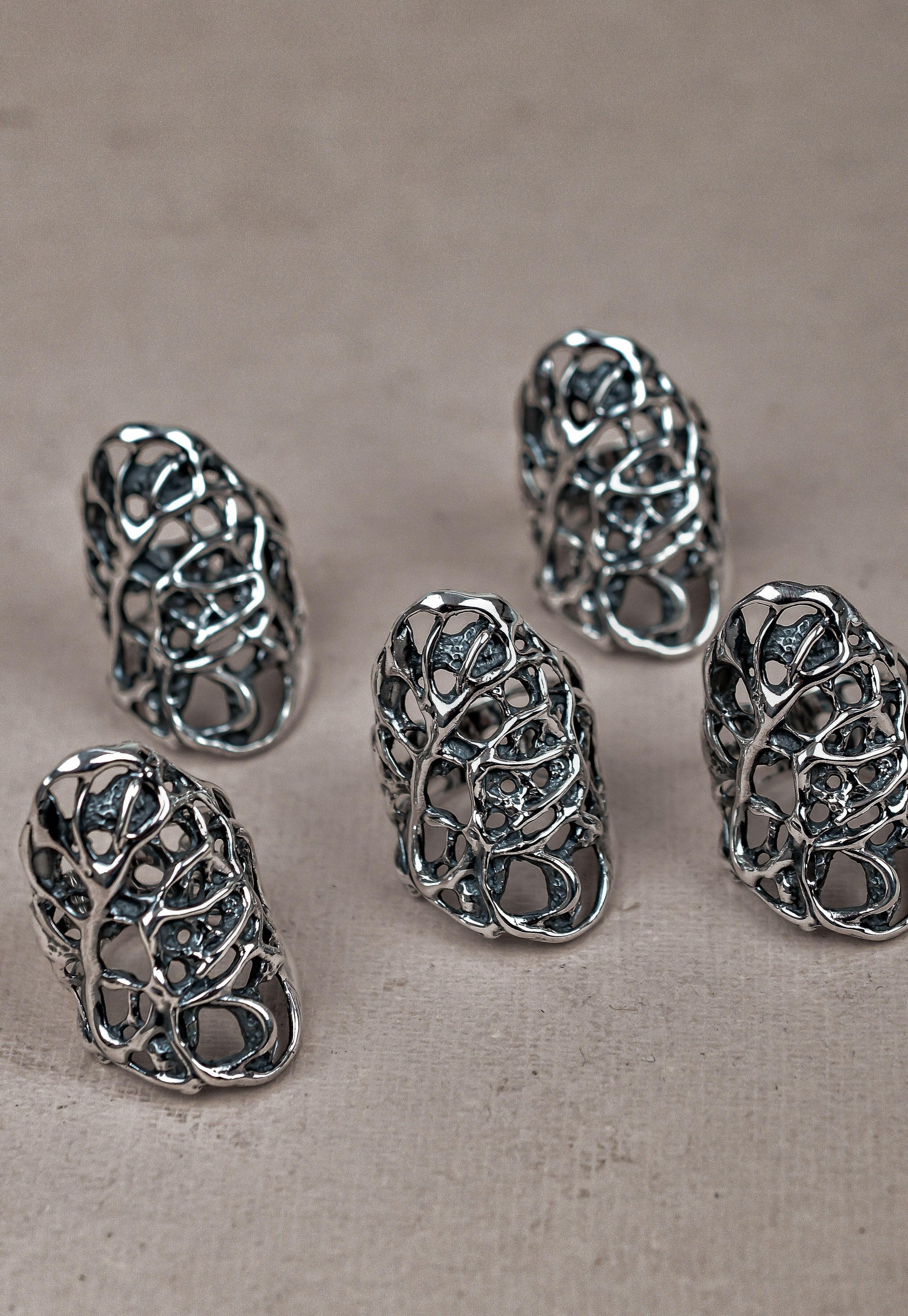 Sterling Silver Coral Reef Ring-Wrap Rings-Krush Kandy, Women's Online Fashion Boutique Located in Phoenix, Arizona (Scottsdale Area)