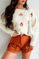 Pumpkin Patch Knit Sweater-Sweaters-Krush Kandy, Women's Online Fashion Boutique Located in Phoenix, Arizona (Scottsdale Area)