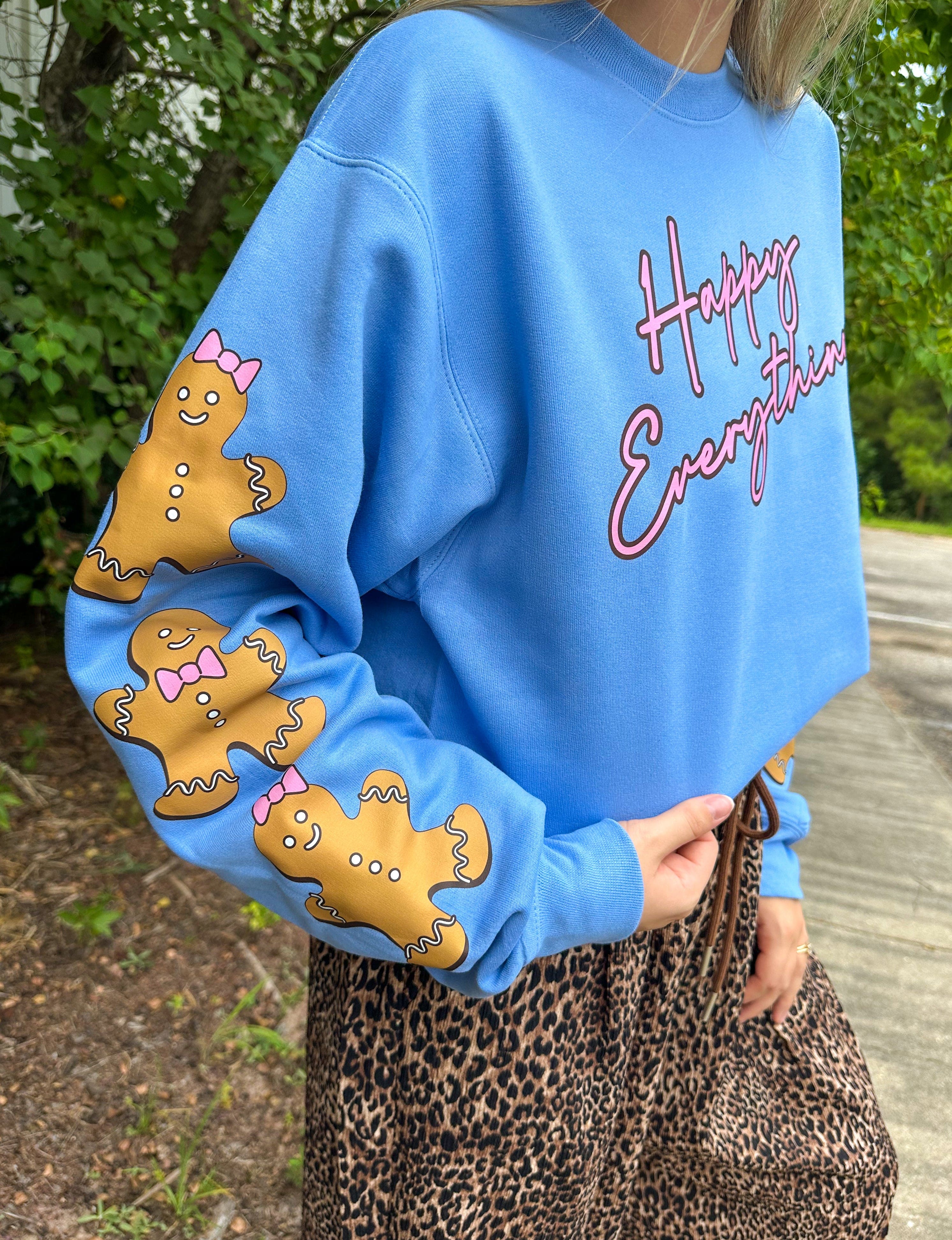 Happy Everything Gingerbread Sweatshirt-Krush Kandy, Women's Online Fashion Boutique Located in Phoenix, Arizona (Scottsdale Area)