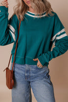 Varsity Stripe Pullover-Tops-Krush Kandy, Women's Online Fashion Boutique Located in Phoenix, Arizona (Scottsdale Area)