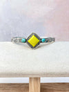 Rosarita Square Bar Turquoise Cuff-Bracelets-Krush Kandy, Women's Online Fashion Boutique Located in Phoenix, Arizona (Scottsdale Area)