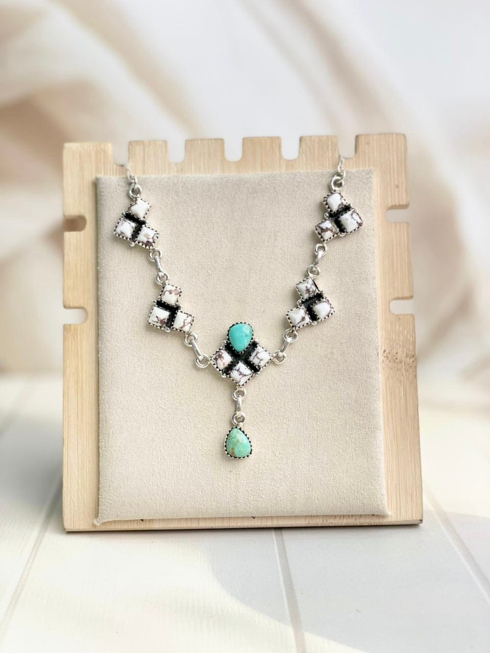 Stacked Square Statement Necklace-Necklaces-Krush Kandy, Women's Online Fashion Boutique Located in Phoenix, Arizona (Scottsdale Area)