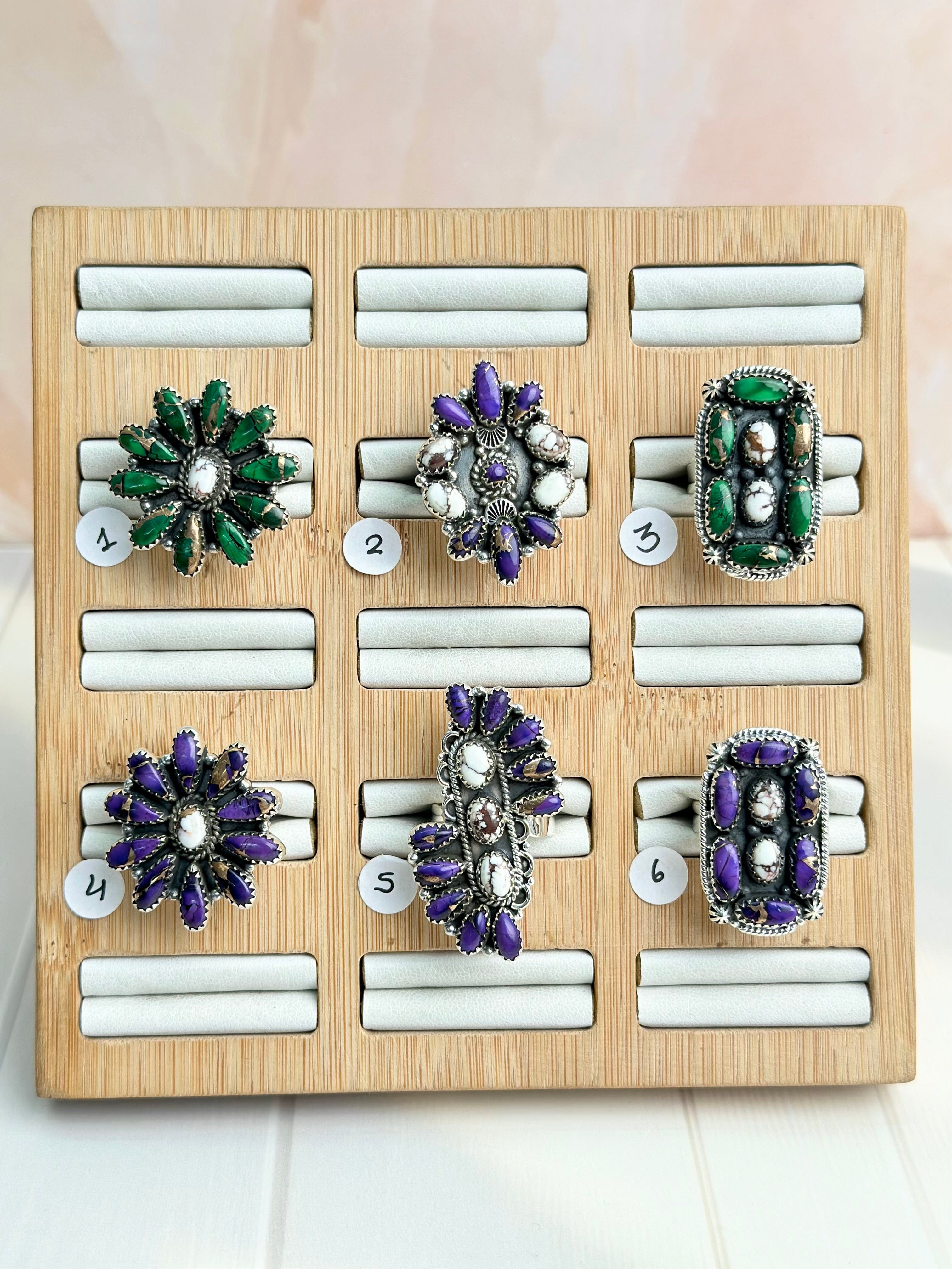 One of a Kind Boho Dahlia Rings-Rings-Krush Kandy, Women's Online Fashion Boutique Located in Phoenix, Arizona (Scottsdale Area)