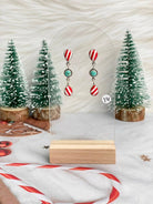 Holly Jolly Red & White Christmas Earrings-Earrings-Krush Kandy, Women's Online Fashion Boutique Located in Phoenix, Arizona (Scottsdale Area)