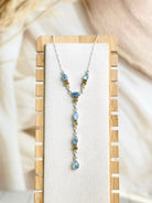 Celestial Spring Moonstone Lariat Necklace-Necklaces-Krush Kandy, Women's Online Fashion Boutique Located in Phoenix, Arizona (Scottsdale Area)