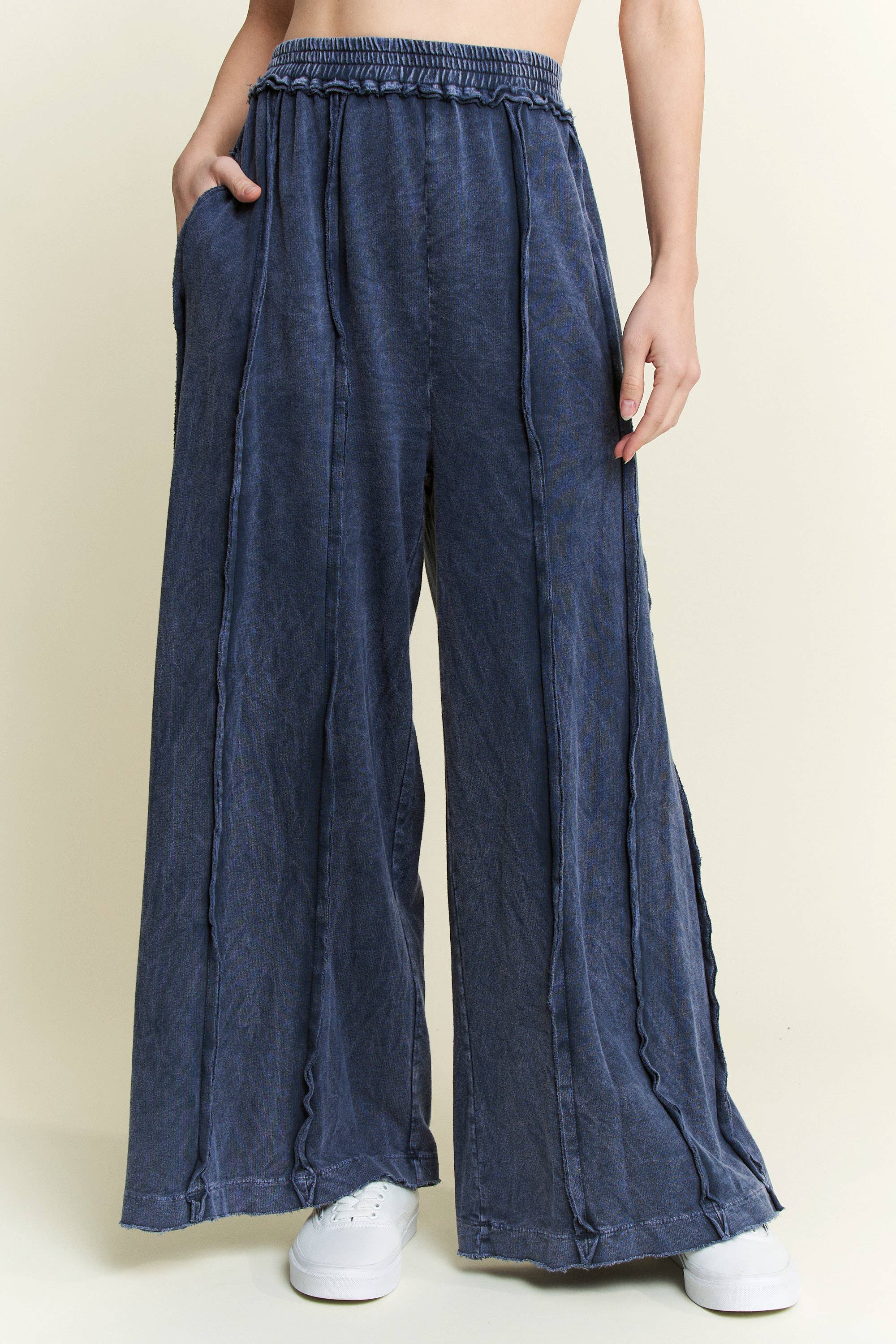 Vintage Edge Mineral Wash Pants-Pants-Krush Kandy, Women's Online Fashion Boutique Located in Phoenix, Arizona (Scottsdale Area)