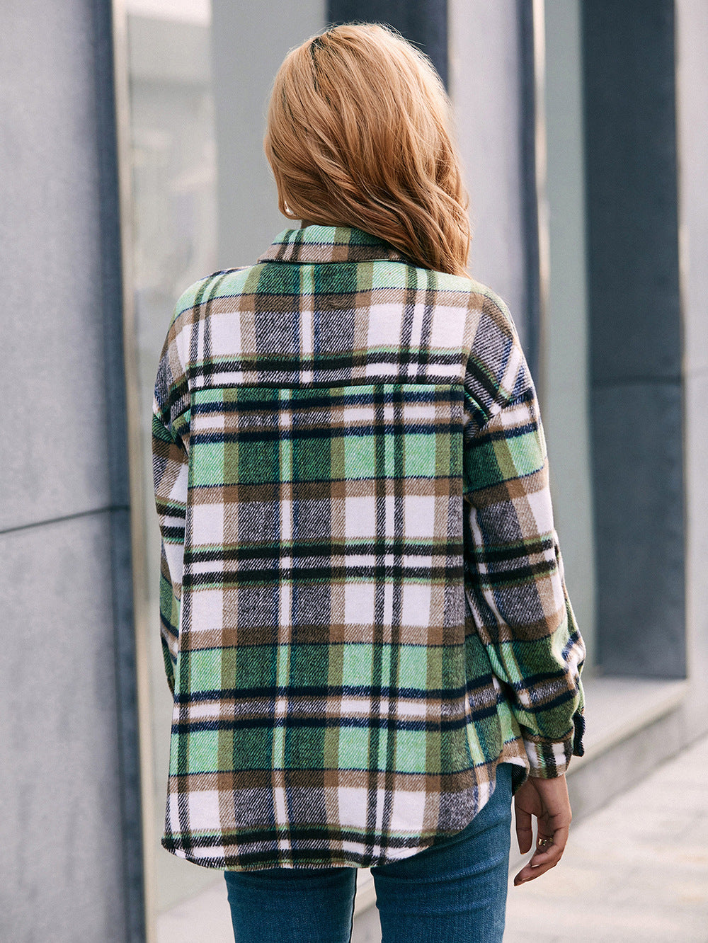 Ivy Lane Meet You Outside Plaid Button Down Curved Hem Shacket-Krush Kandy, Women's Online Fashion Boutique Located in Phoenix, Arizona (Scottsdale Area)