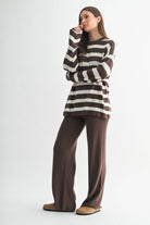 Soft Wave Stripe Set-2 Piece Outfit Sets-Krush Kandy, Women's Online Fashion Boutique Located in Phoenix, Arizona (Scottsdale Area)