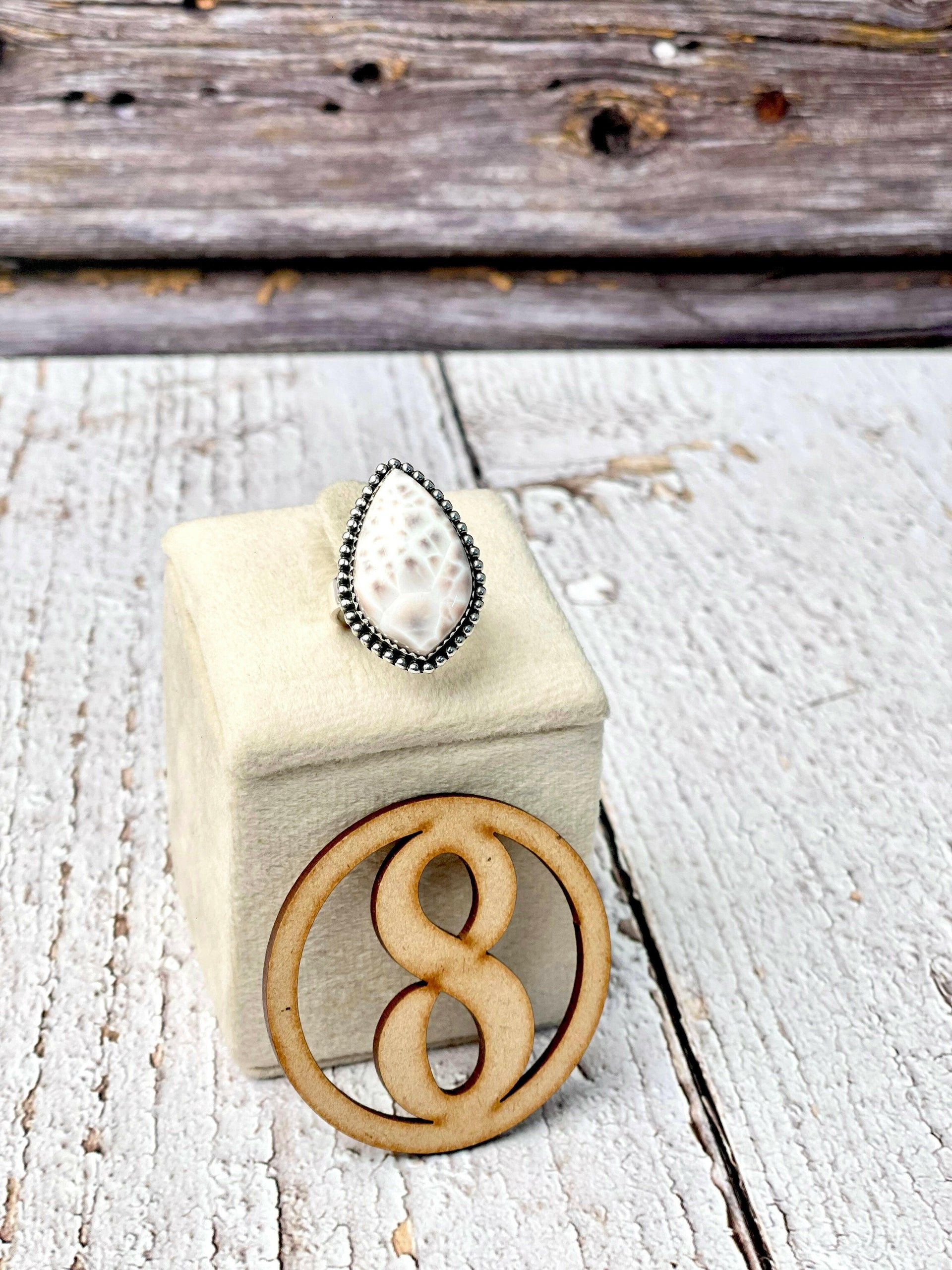 One Of A Kind Pink Larimar Slab Rings-Ring Sizers-Krush Kandy, Women's Online Fashion Boutique Located in Phoenix, Arizona (Scottsdale Area)