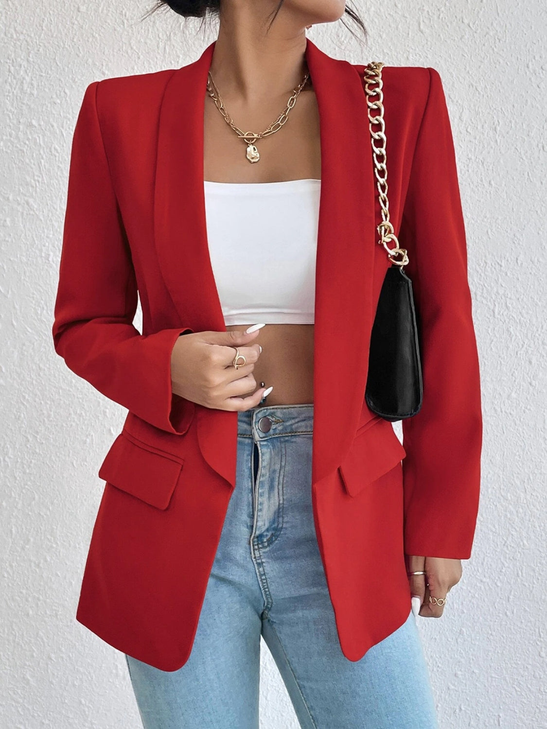 After Hours Open Front Blazer-Blazers-Krush Kandy, Women's Online Fashion Boutique Located in Phoenix, Arizona (Scottsdale Area)