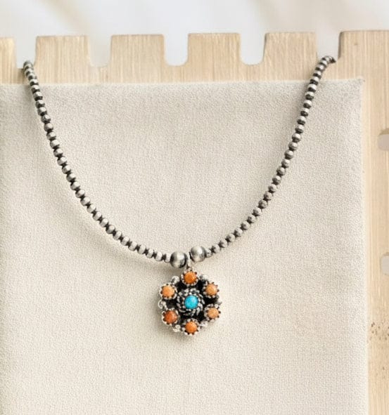 Blooming Flower Desert Pearl Necklace-Necklaces-Krush Kandy, Women's Online Fashion Boutique Located in Phoenix, Arizona (Scottsdale Area)