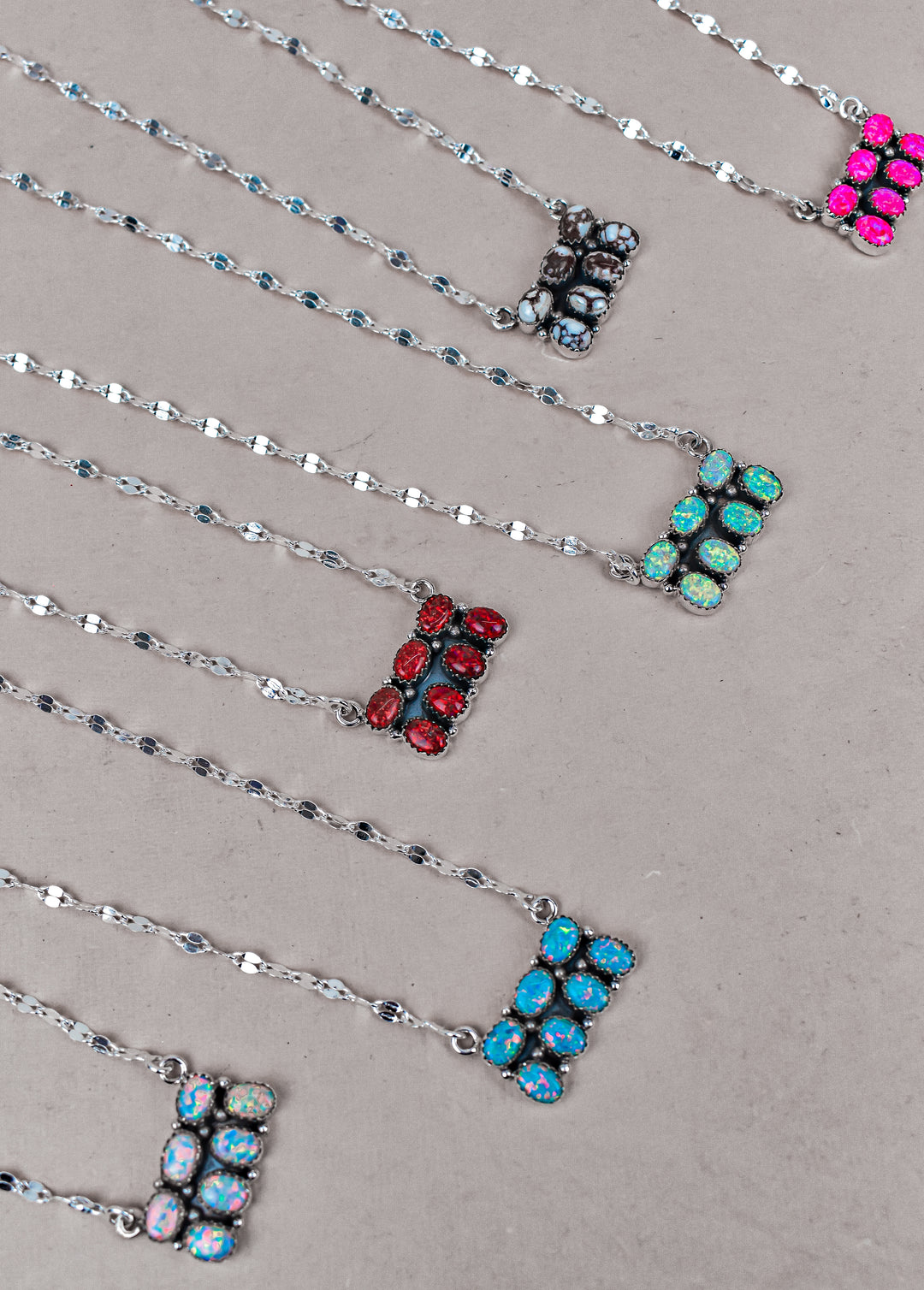 Starry Horizon Gemstone Bar Necklace-Necklaces-Krush Kandy, Women's Online Fashion Boutique Located in Phoenix, Arizona (Scottsdale Area)