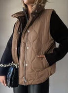 Lux Quilted Puffer Vest-Jackets-Krush Kandy, Women's Online Fashion Boutique Located in Phoenix, Arizona (Scottsdale Area)