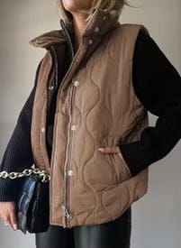 Lux Quilted Puffer Vest-Jackets-Krush Kandy, Women's Online Fashion Boutique Located in Phoenix, Arizona (Scottsdale Area)