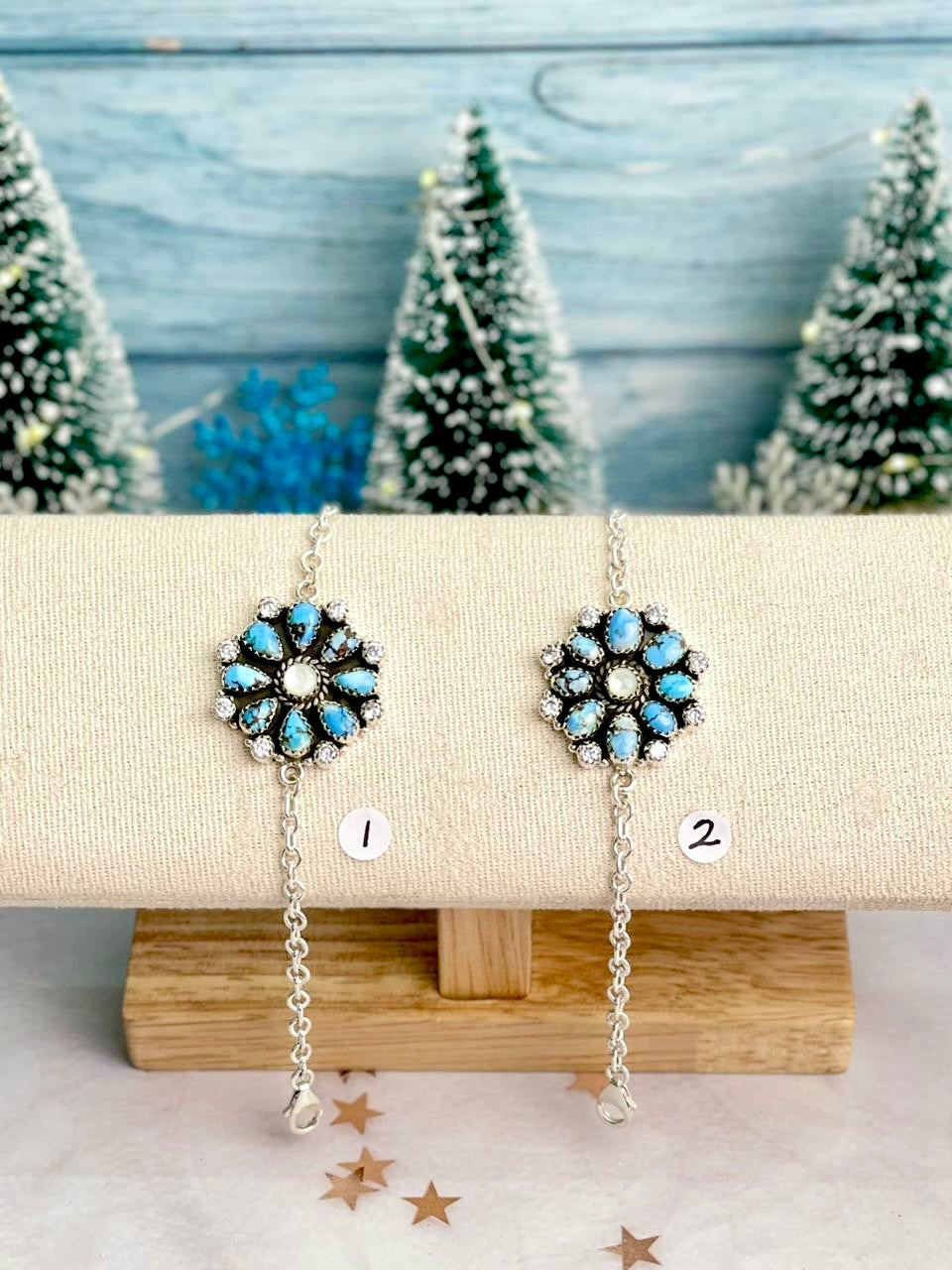 Winter Bloom Golden Hills Cluster Bracelet-Bracelets-Krush Kandy, Women's Online Fashion Boutique Located in Phoenix, Arizona (Scottsdale Area)