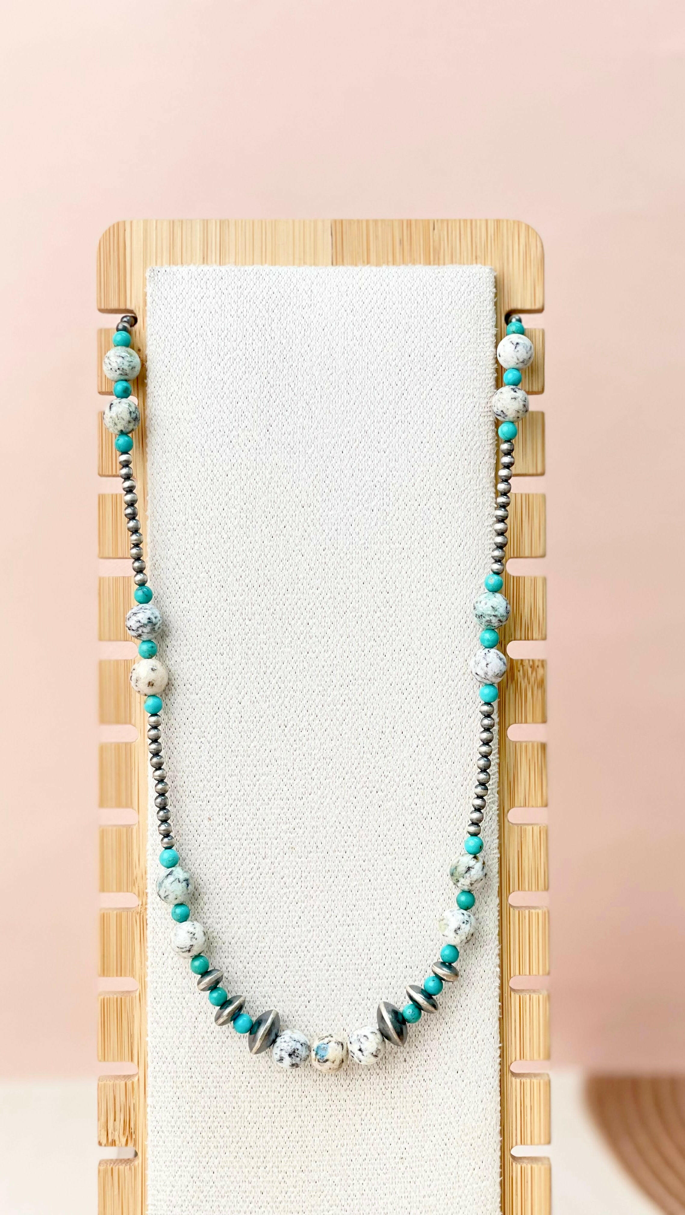 Desert Jasper Beads Necklace-Necklaces-Krush Kandy, Women's Online Fashion Boutique Located in Phoenix, Arizona (Scottsdale Area)