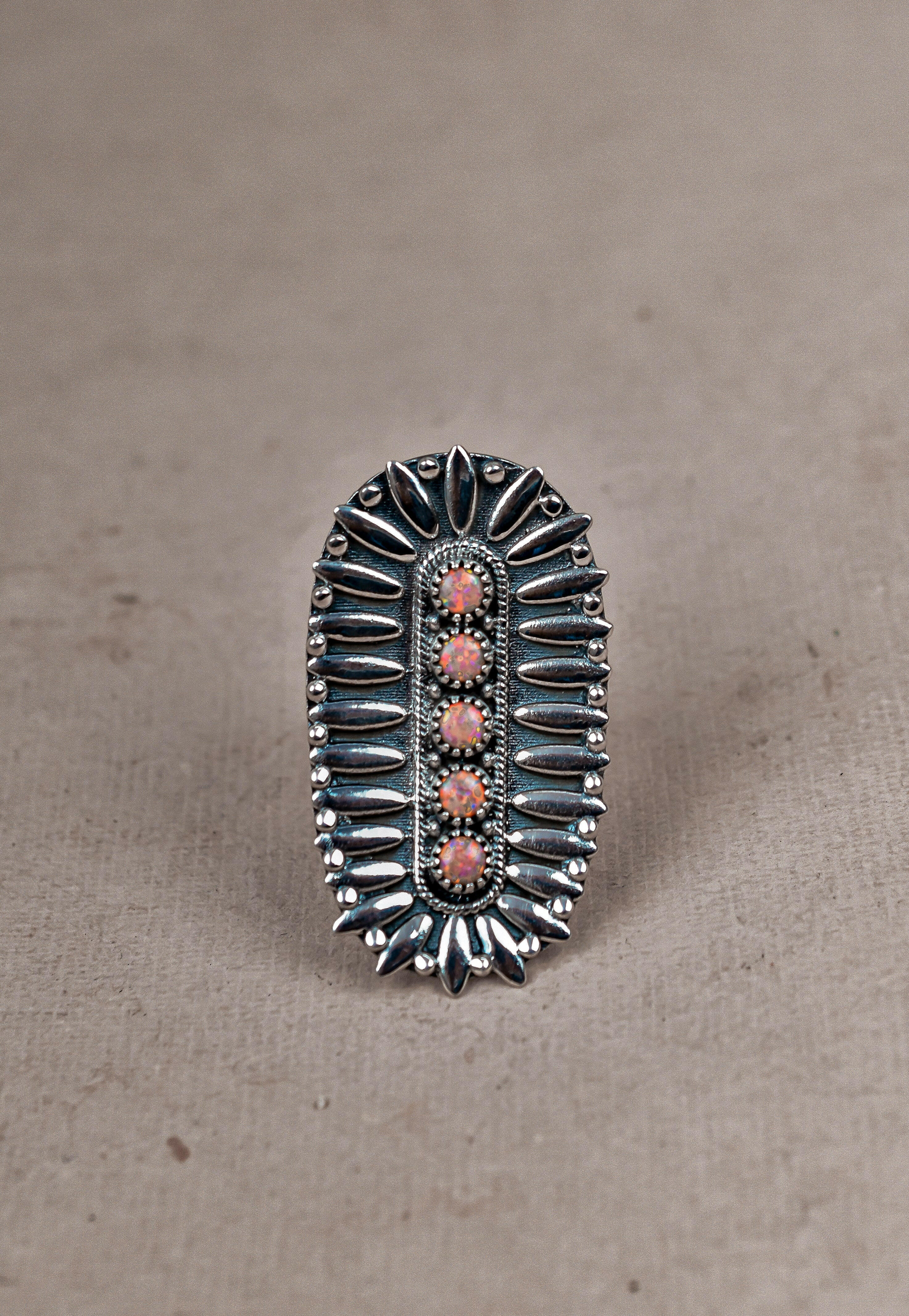 Sterling Silver Jeweled Fossil Crawler Ring-Crawler Rings-Krush Kandy, Women's Online Fashion Boutique Located in Phoenix, Arizona (Scottsdale Area)