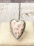 Long Heart Sterling Silver Ring-Statement Rings-Krush Kandy, Women's Online Fashion Boutique Located in Phoenix, Arizona (Scottsdale Area)