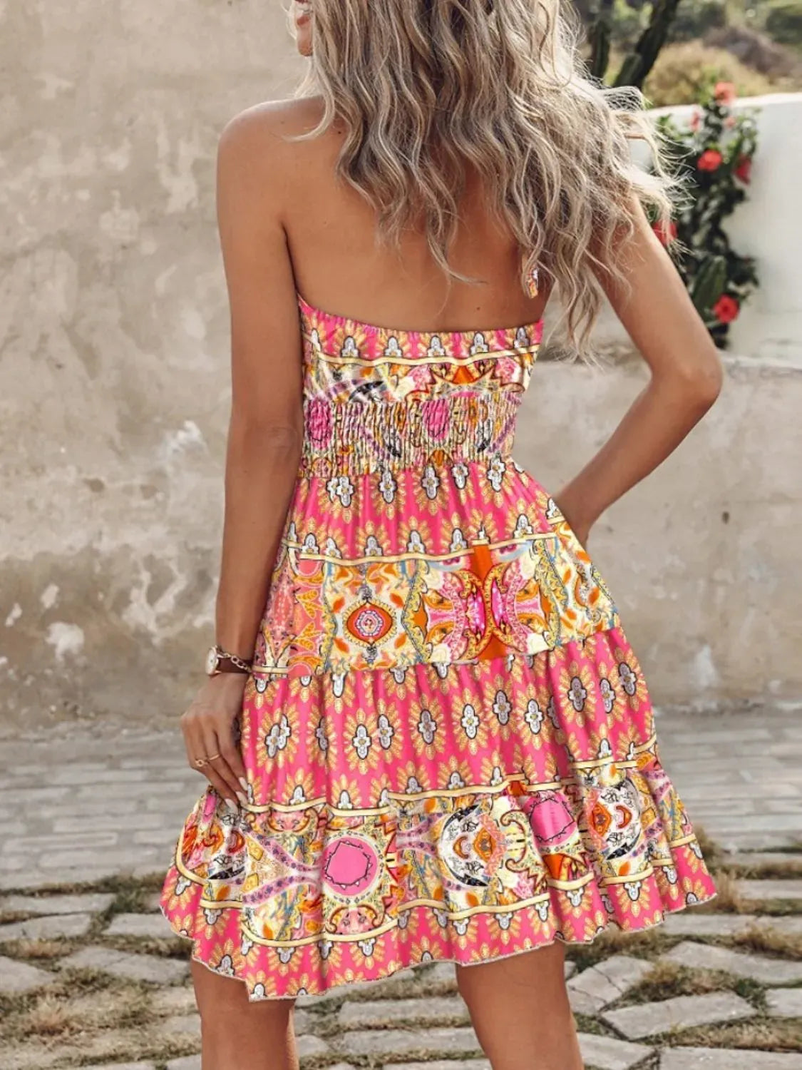 Paisley Print Halter Neck Mini Dress-Krush Kandy, Women's Online Fashion Boutique Located in Phoenix, Arizona (Scottsdale Area)