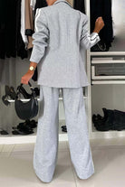 Full Size Contrast Lapel Collar Top and Pants Set-Loungewear-Krush Kandy, Women's Online Fashion Boutique Located in Phoenix, Arizona (Scottsdale Area)