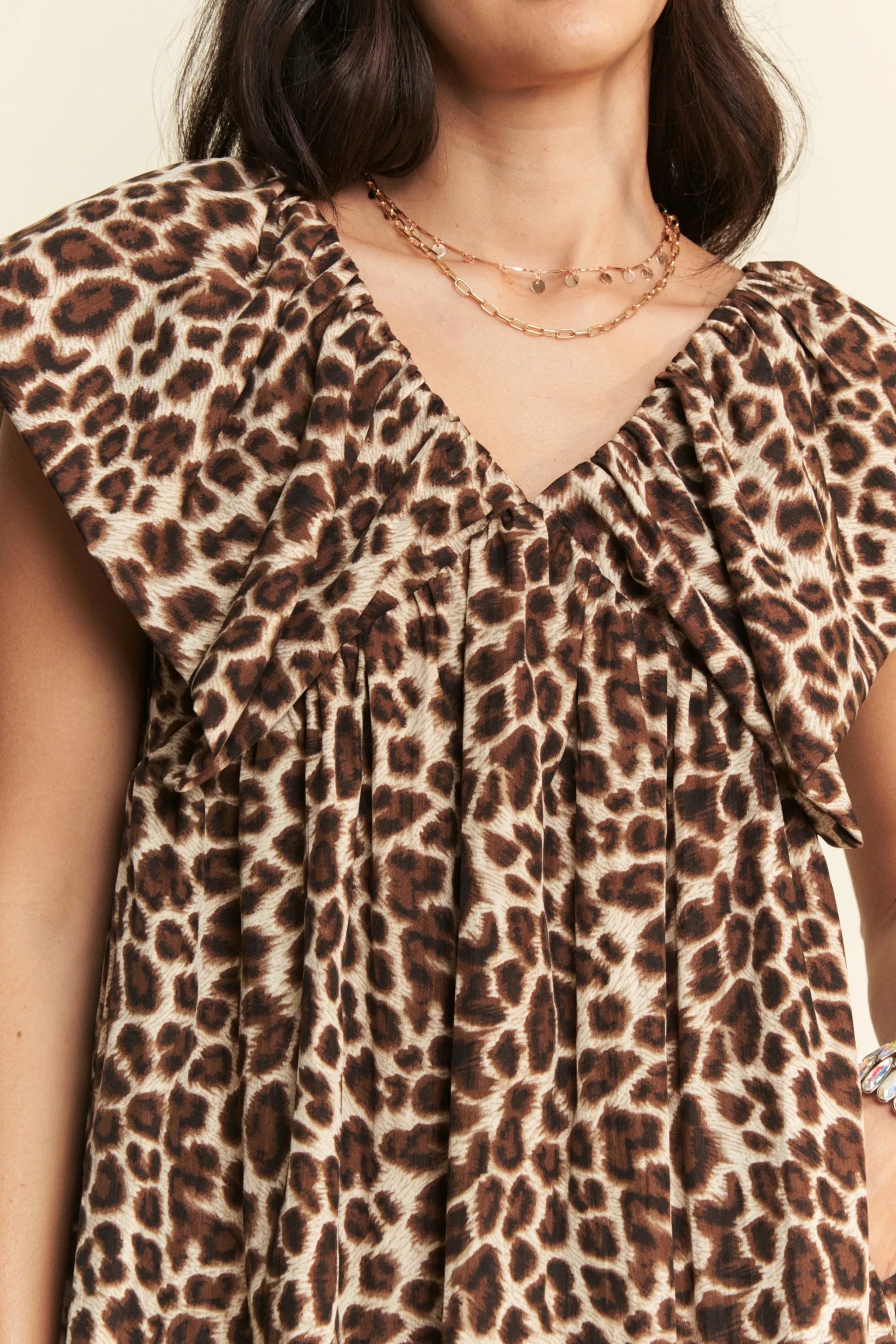 Davi & Dani Animal Printed Velvet Ribbon Mini Dress-Dresses-Krush Kandy, Women's Online Fashion Boutique Located in Phoenix, Arizona (Scottsdale Area)