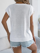 Cable-Knit Round Neck Knit Top-Tops-Krush Kandy, Women's Online Fashion Boutique Located in Phoenix, Arizona (Scottsdale Area)